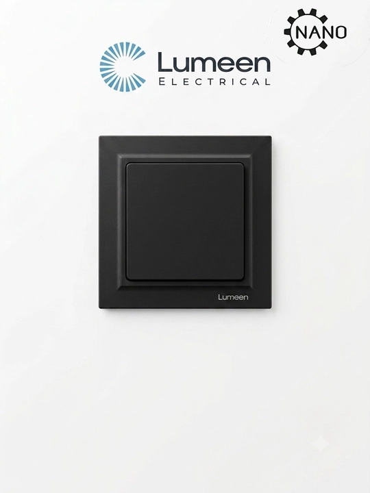 Lumeen Electrical 1 tugmali devor o‘chirgichi, oq, mat yuzali