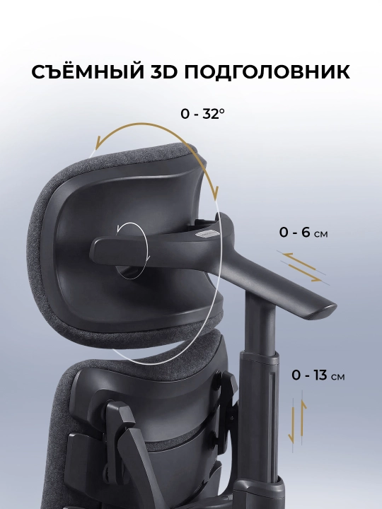Офисное кресло эргономичное LiberNovo Maxis Electric / массаж спины / 4D-подлокотник