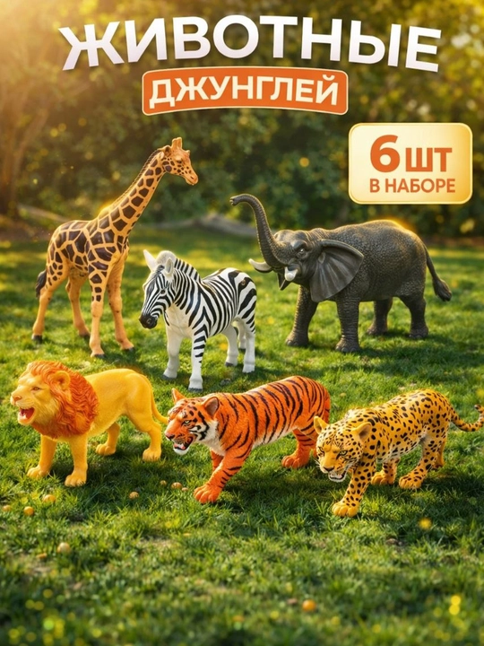 Фигурки домашних и диких животных - 