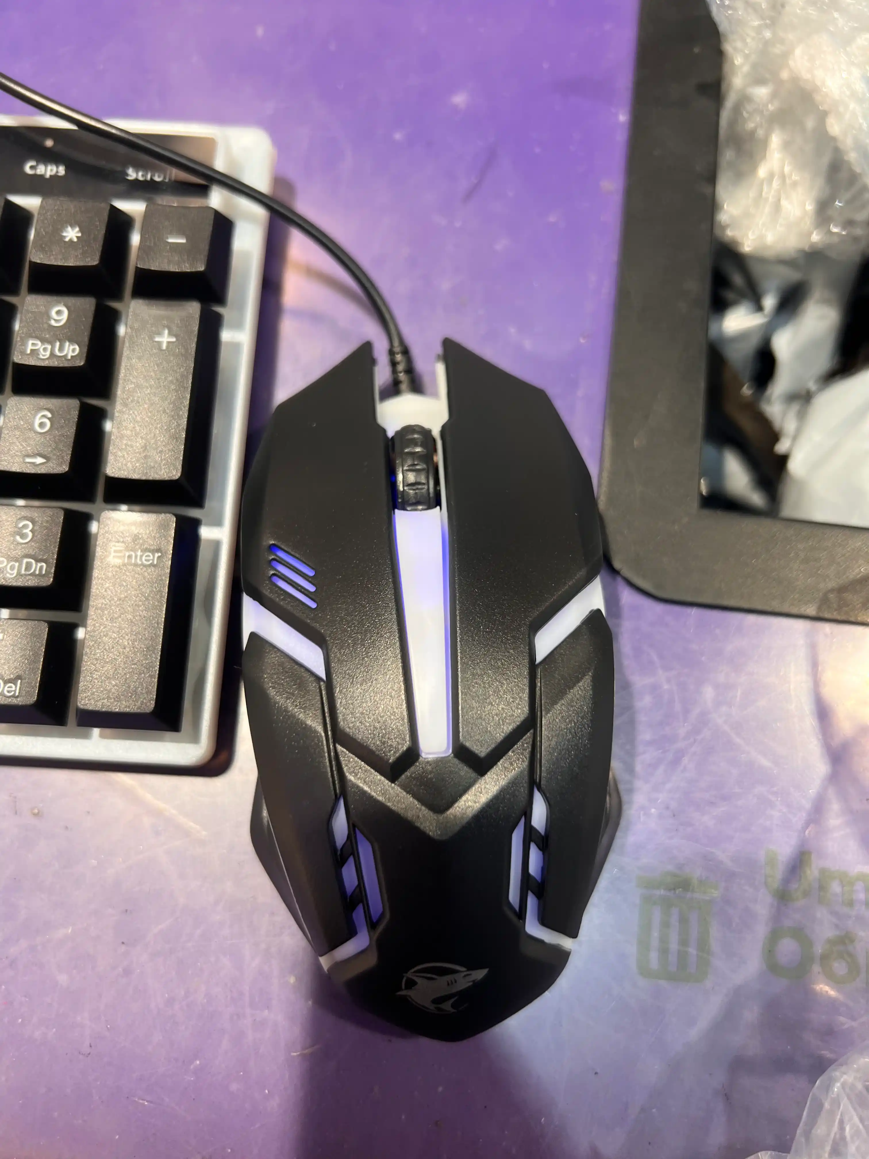 L-SHARK T350 gaming klaviatura va sichqoncha to‘plami, RGB yoritgichli, USB