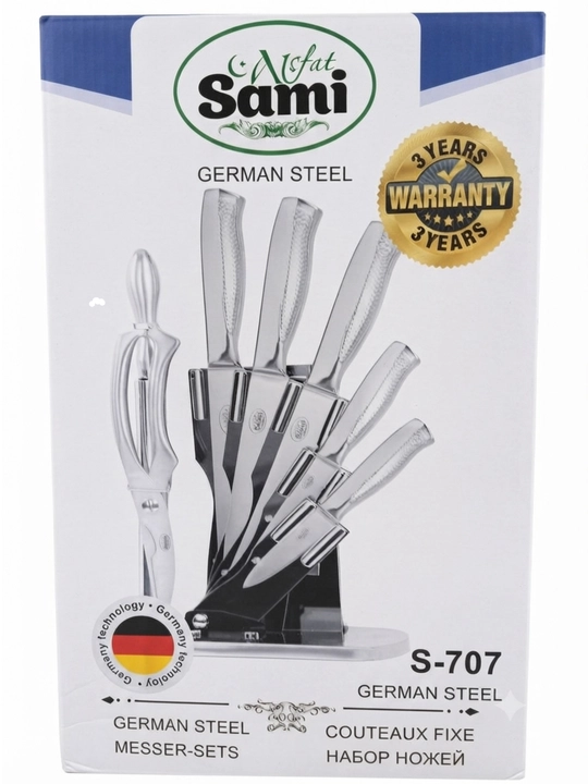 "Sami S-707" German Steel - zanglamaydigan po‘lat pichoqlar to‘plami