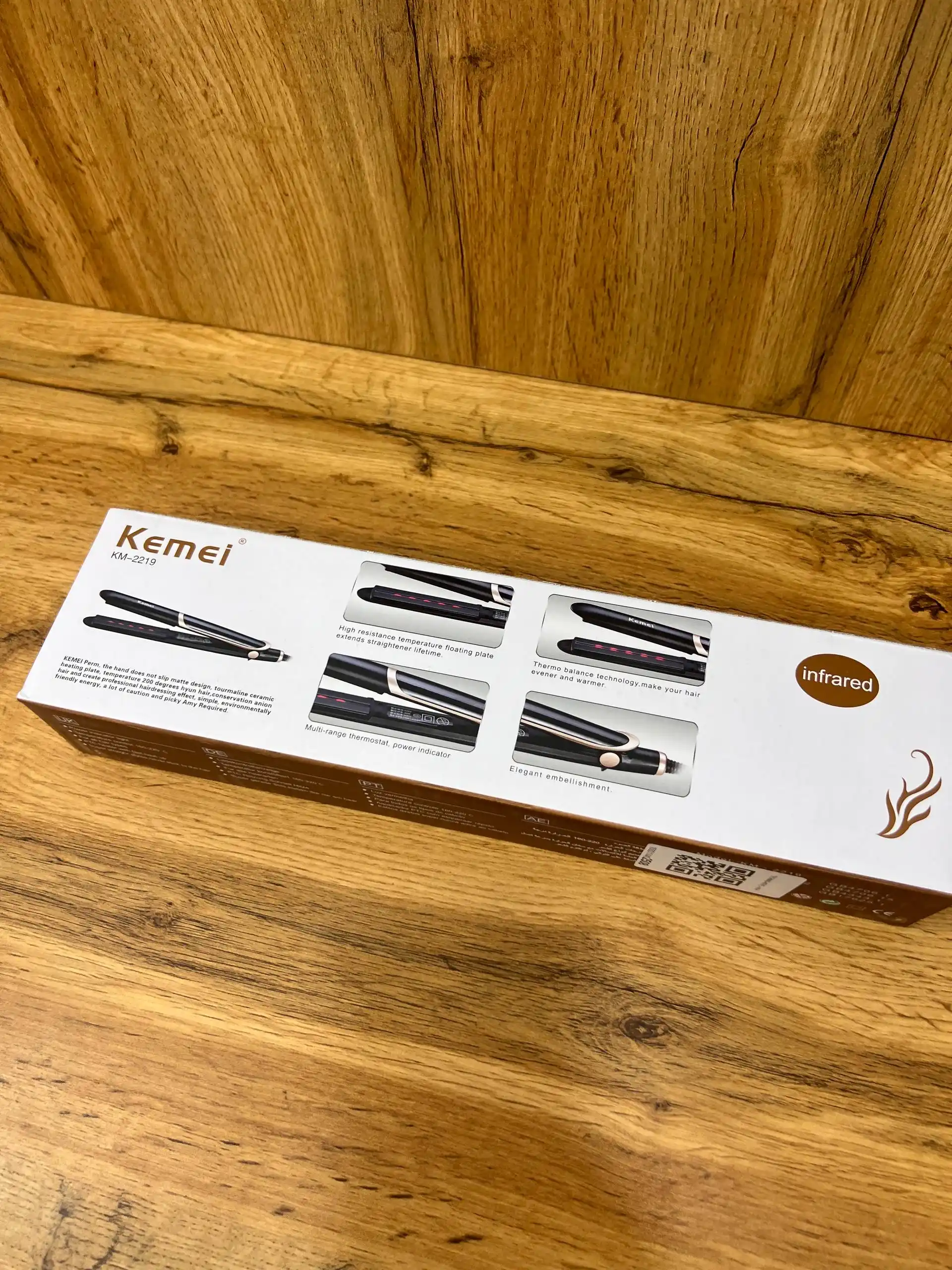 Kemei KM-2219 профессиональный выпрямитель для волос, быстронагревающийся утюжок для волос