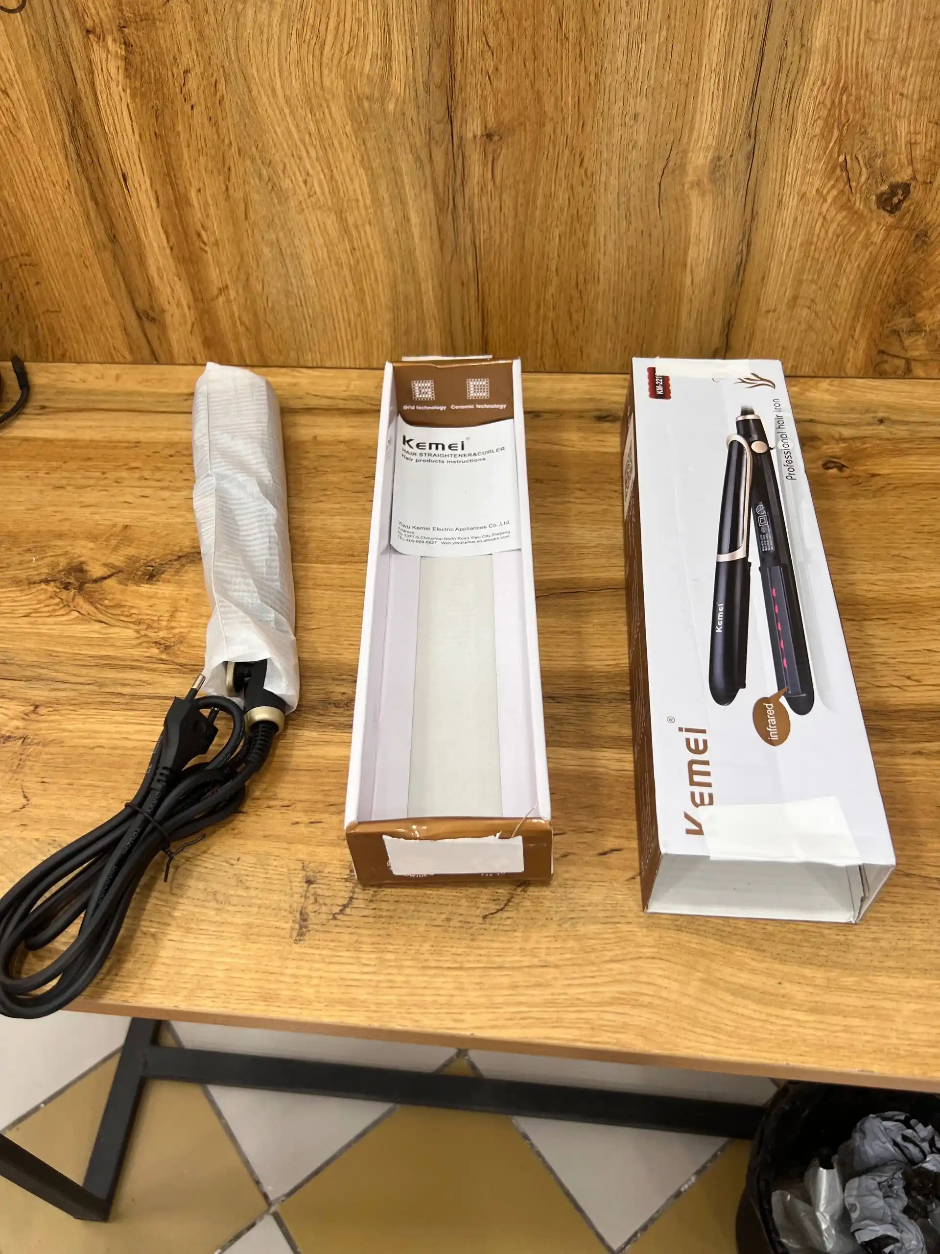 Kemei KM-2219 профессиональный выпрямитель для волос, быстронагревающийся утюжок для волос