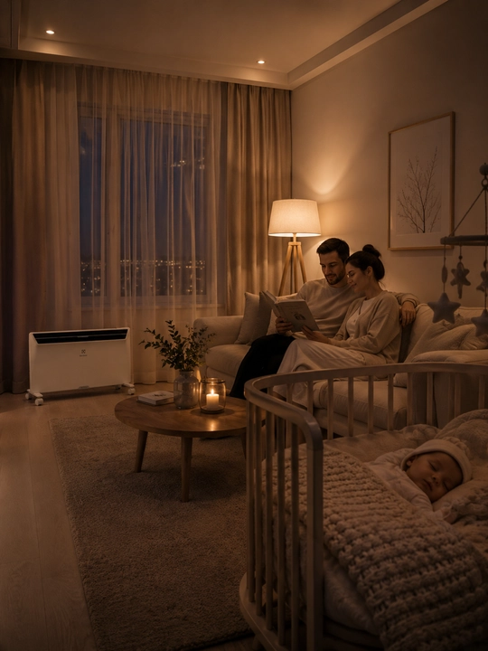 Electrolux ECH/AGI-2500 elektr isitkich pechkasi, g‘ildirakli konvektor