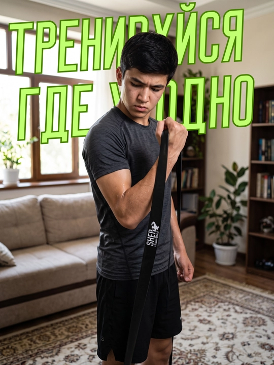 Фитнес-резинка, эспандер для силовых тренировок, растяжки, пилатеса, йоги и реабилитации