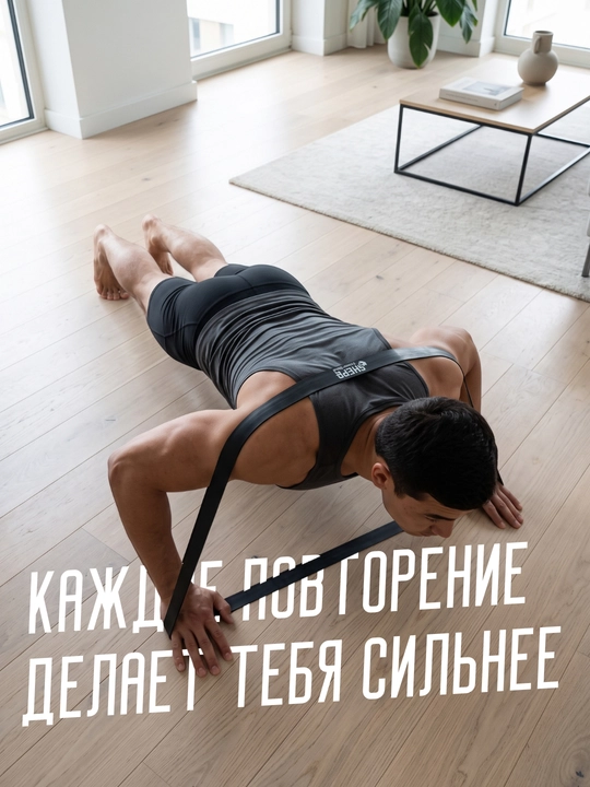 Фитнес-резинка, эспандер для силовых тренировок, растяжки, пилатеса, йоги и реабилитации
