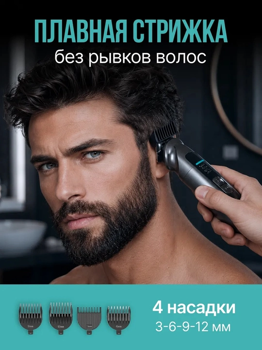 Машинка для стрижки волос, для бритья, триммер, профессиональная VGR V-102, 106, 107, 117