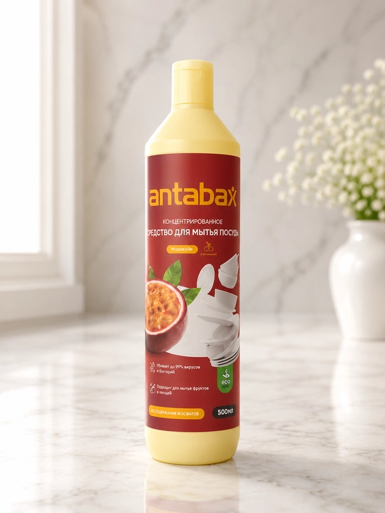 Antabax Idish yuvish uchun konsentrlangan vosita 500 ml, mango-limon-marakuya - 