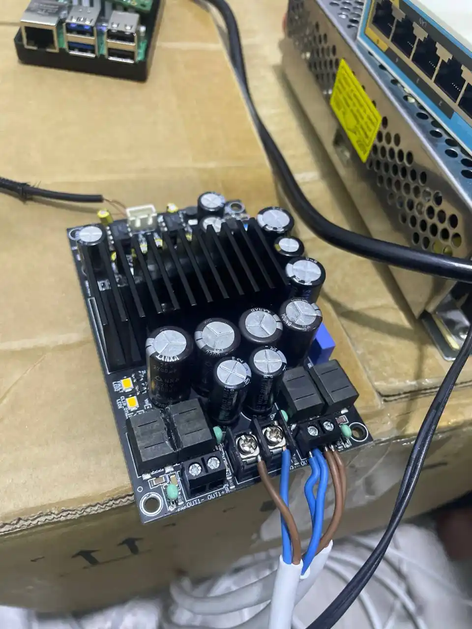 TPA3255 2x300 Vt audio kuchaytirgich moduli 48V
