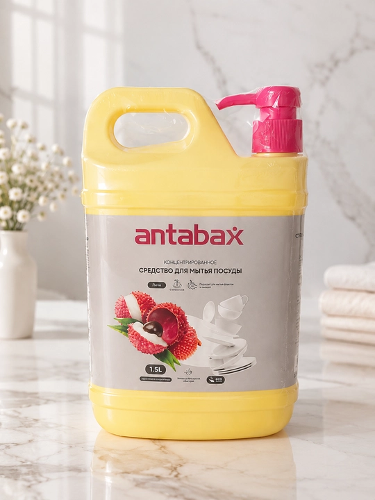 Antabax Idish yuvish uchun konsentrlangan vosita 1,5–2 l, turli hidlarda - 