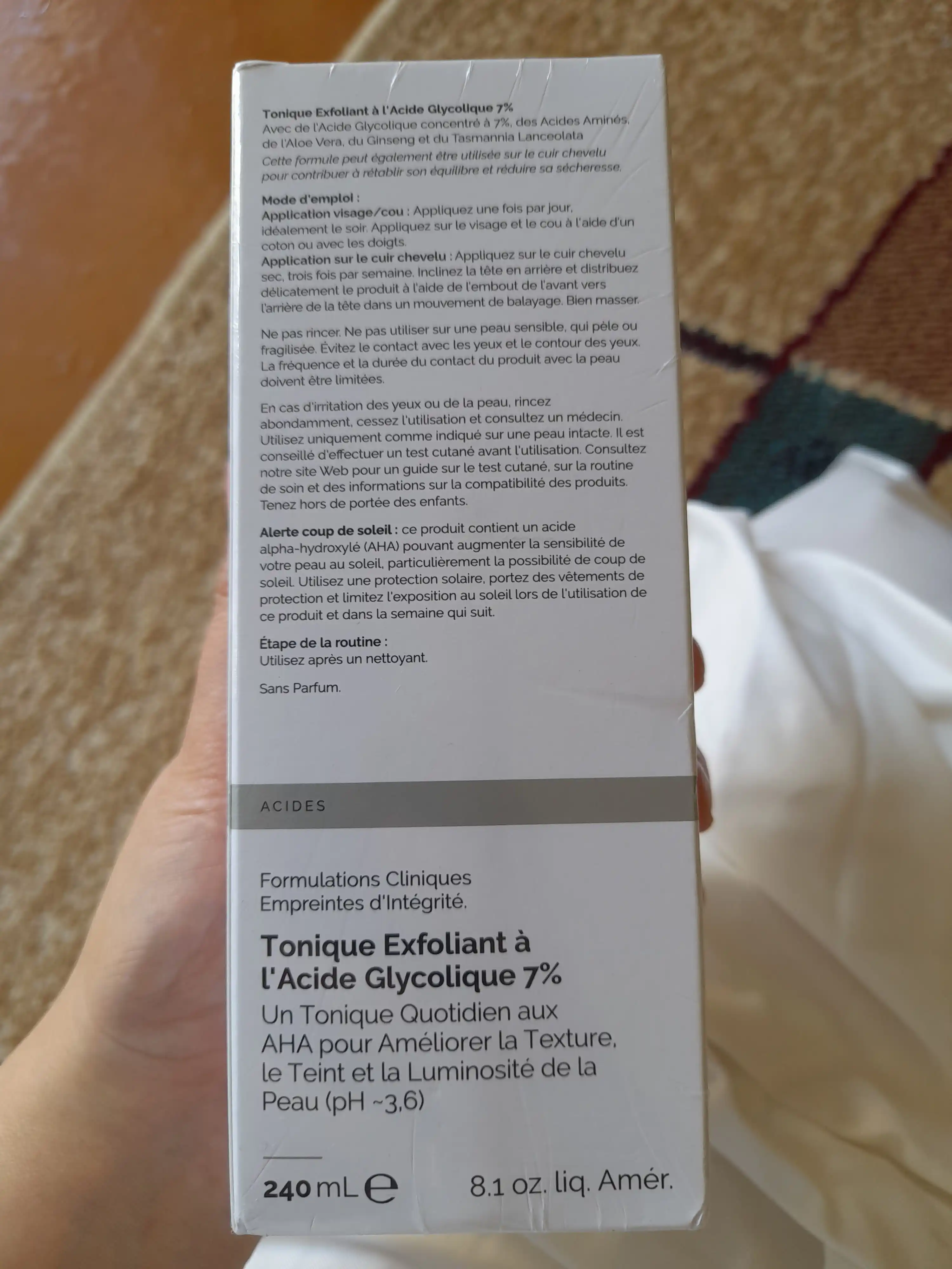 The Ordinary Glycolic Acid 7% Exfoliating Toner - тоник с 7% гликолевой кислотой, 240 мл