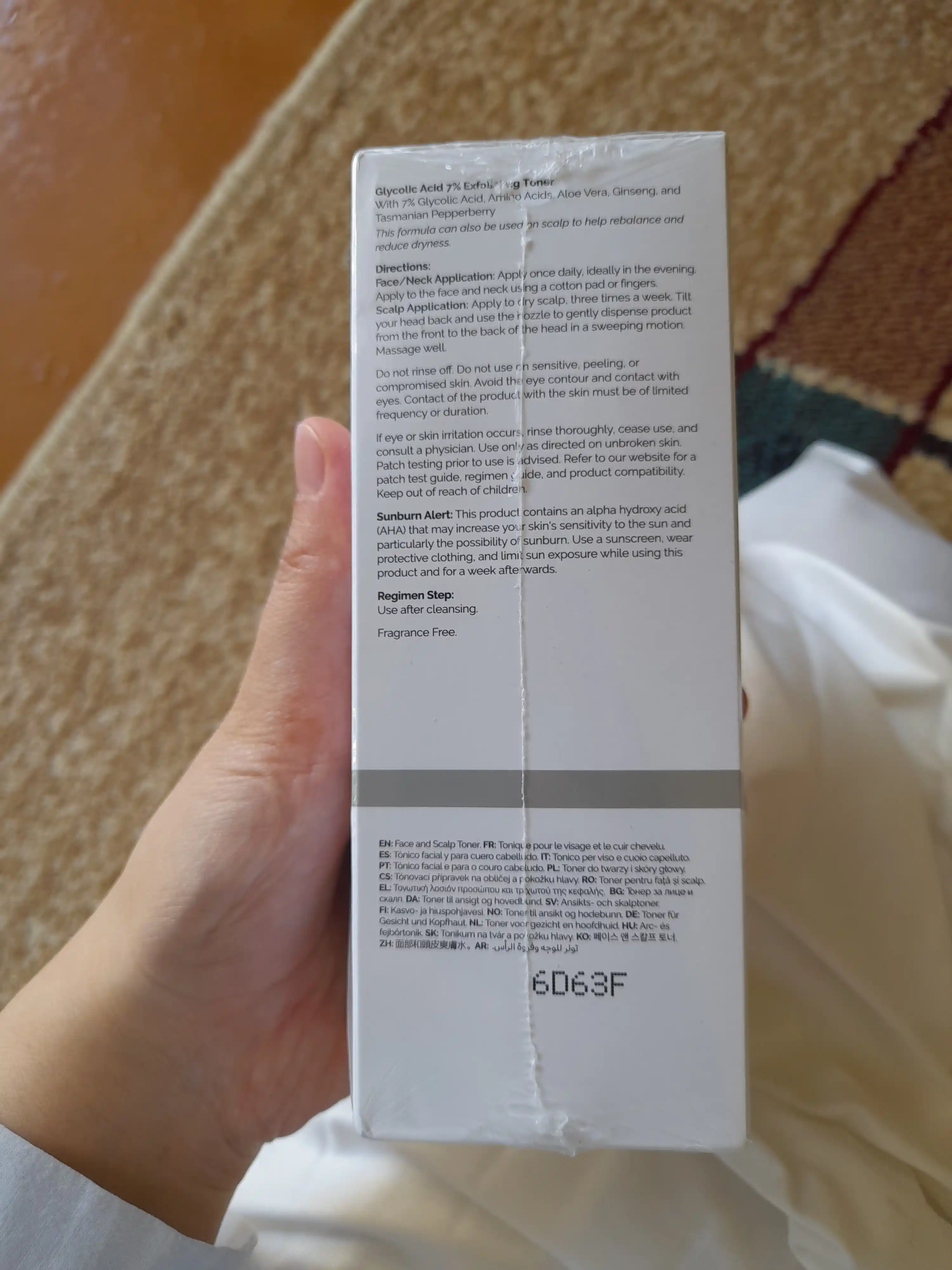 The Ordinary Glycolic Acid 7% Exfoliating Toner - тоник с 7% гликолевой кислотой, 240 мл