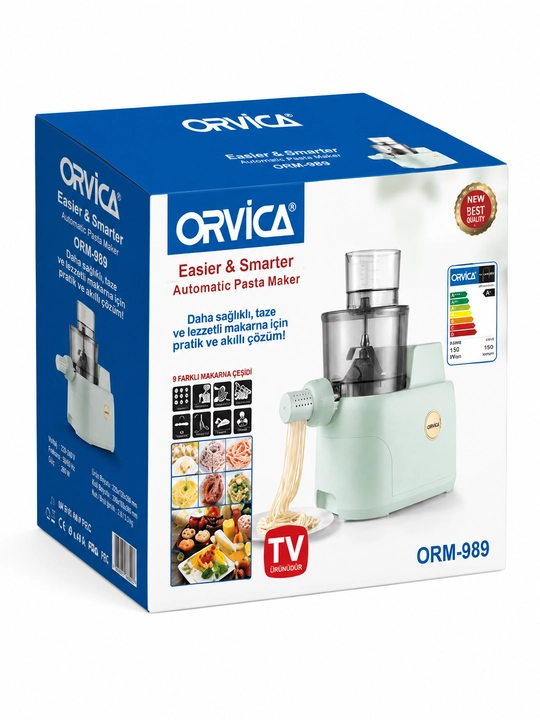 Машина для теста ORVICA ORM-989, макаронная машинка, спагетти, 150 Вт