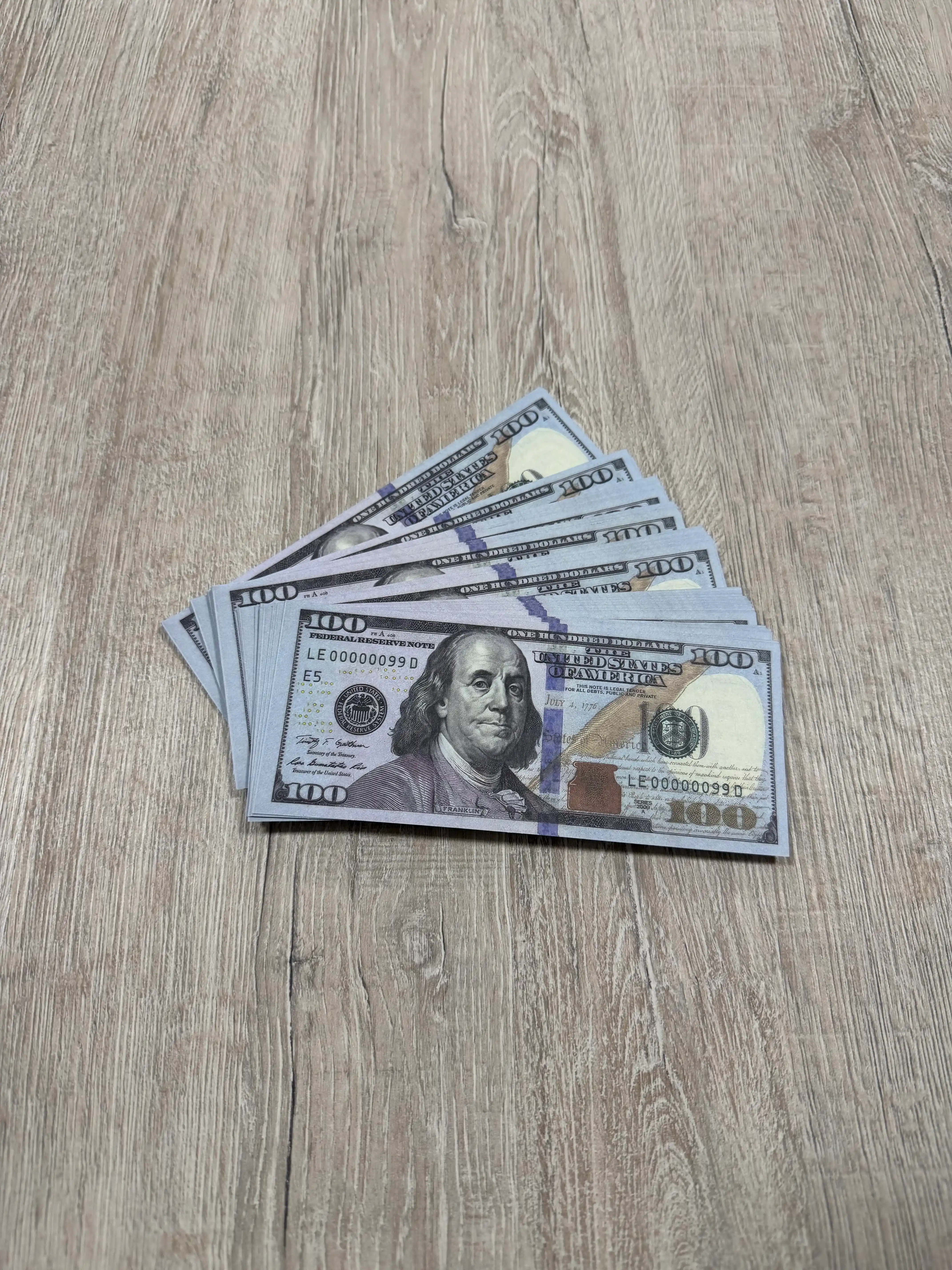 Доллар сувенир, ненастоящие деньги $ 100 долларов США