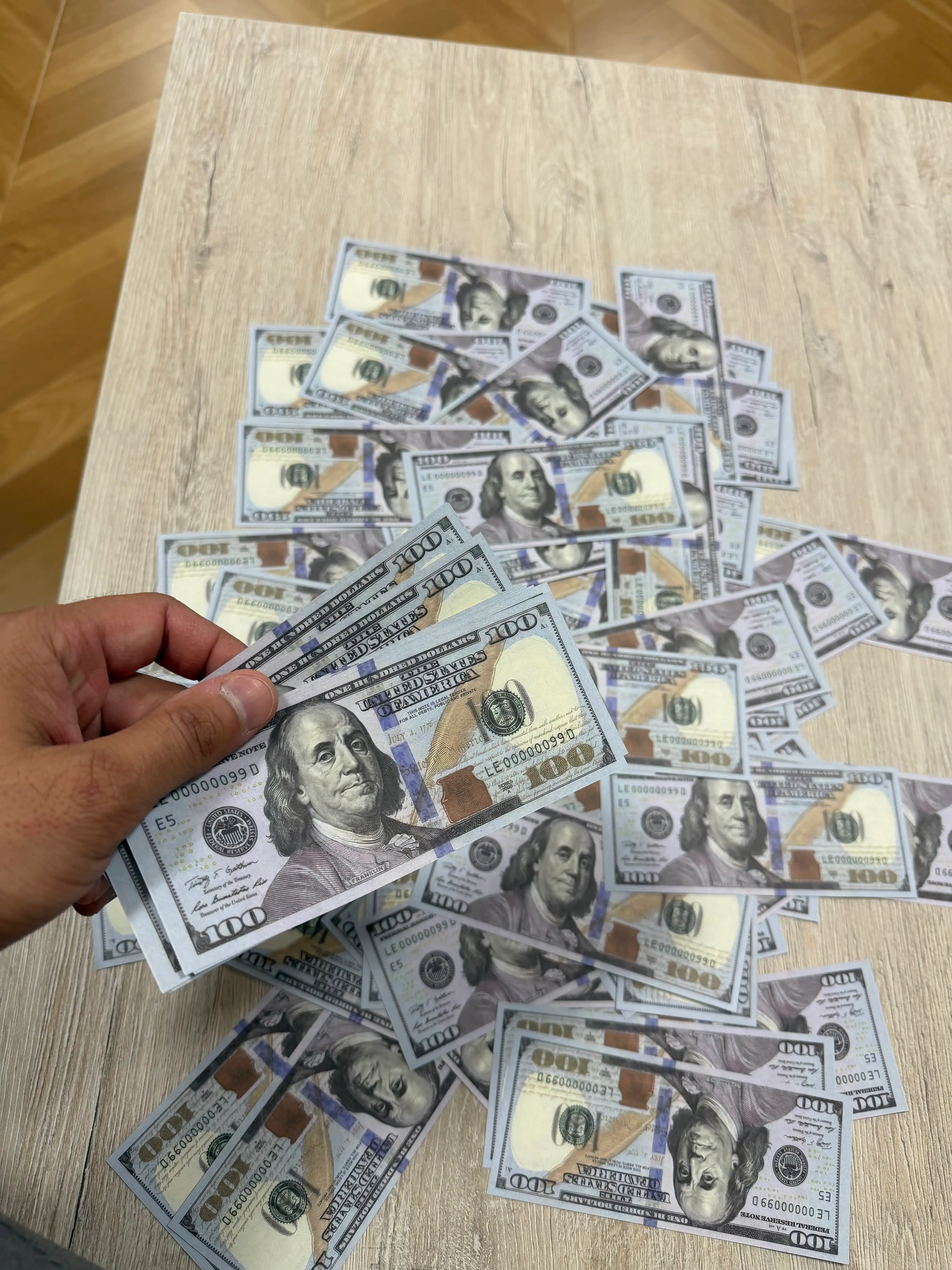 Доллар сувенир, ненастоящие деньги $ 100 долларов США