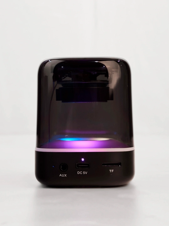 Bluetooth simsiz portativ kolonka, RGB LED yoritgichli, TF karta, AUX, USB Type-C
