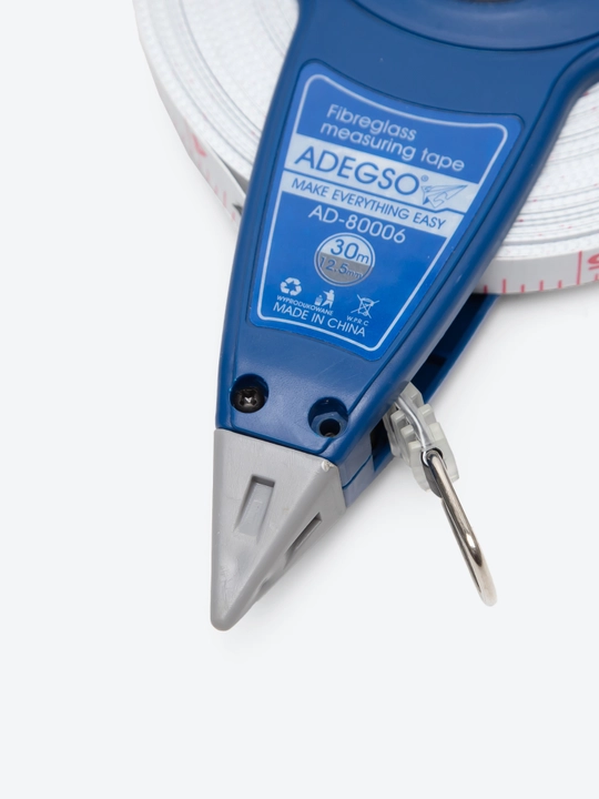 ADEGSO AD-80000 o‘lchovchi lenta – 30 metr, fiberglasdan tayyorlangan