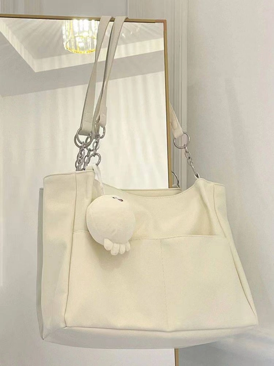 Ayollar shopper sumkasi, eko charm, A4 format uchun, yelkaga, ish va o‘qish uchun - 