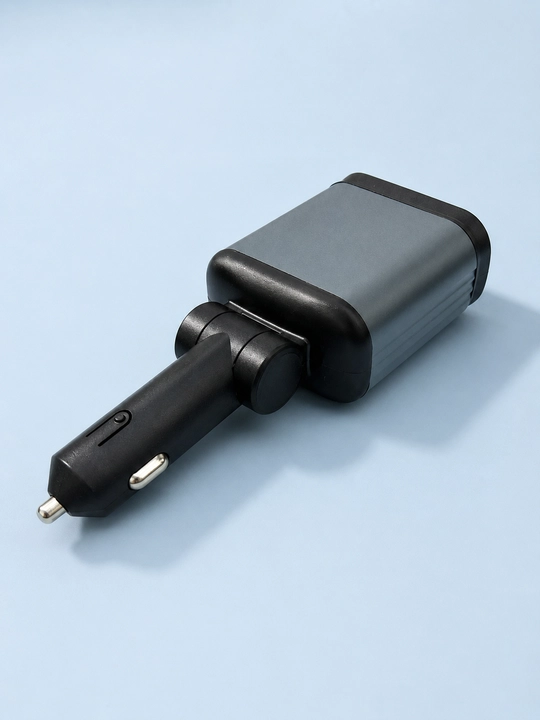 Автомобильное зарядное устройство 4 в 1 с Type-C, Lightning, USB, кабель 60 см