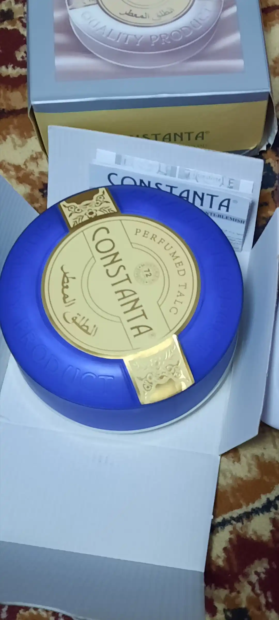 Constanta talk, butun tana uchun parfyum hidli talk, 200 g
