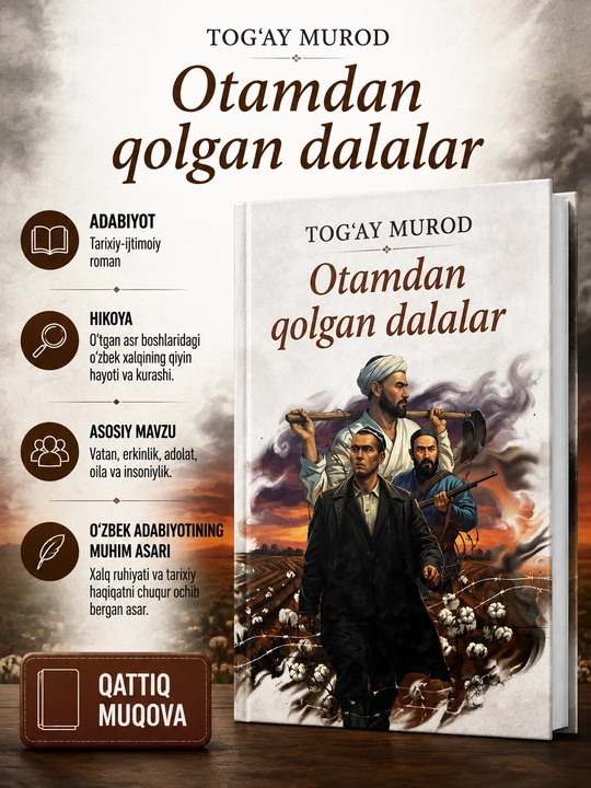 Тўғай Мурод «Отамдан қолган далалар» — тарихий роман - 