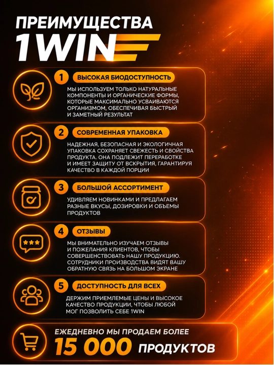 L-Карнитин 1WIN 850 мг, бад , для спорта, контроля веса и активного образа жизни