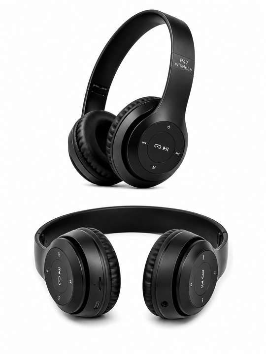 Simsiz quloqchinlar P47, Bluetooth 5.0, yig'iluvchan, mikrofon bilan, shovqinsiz