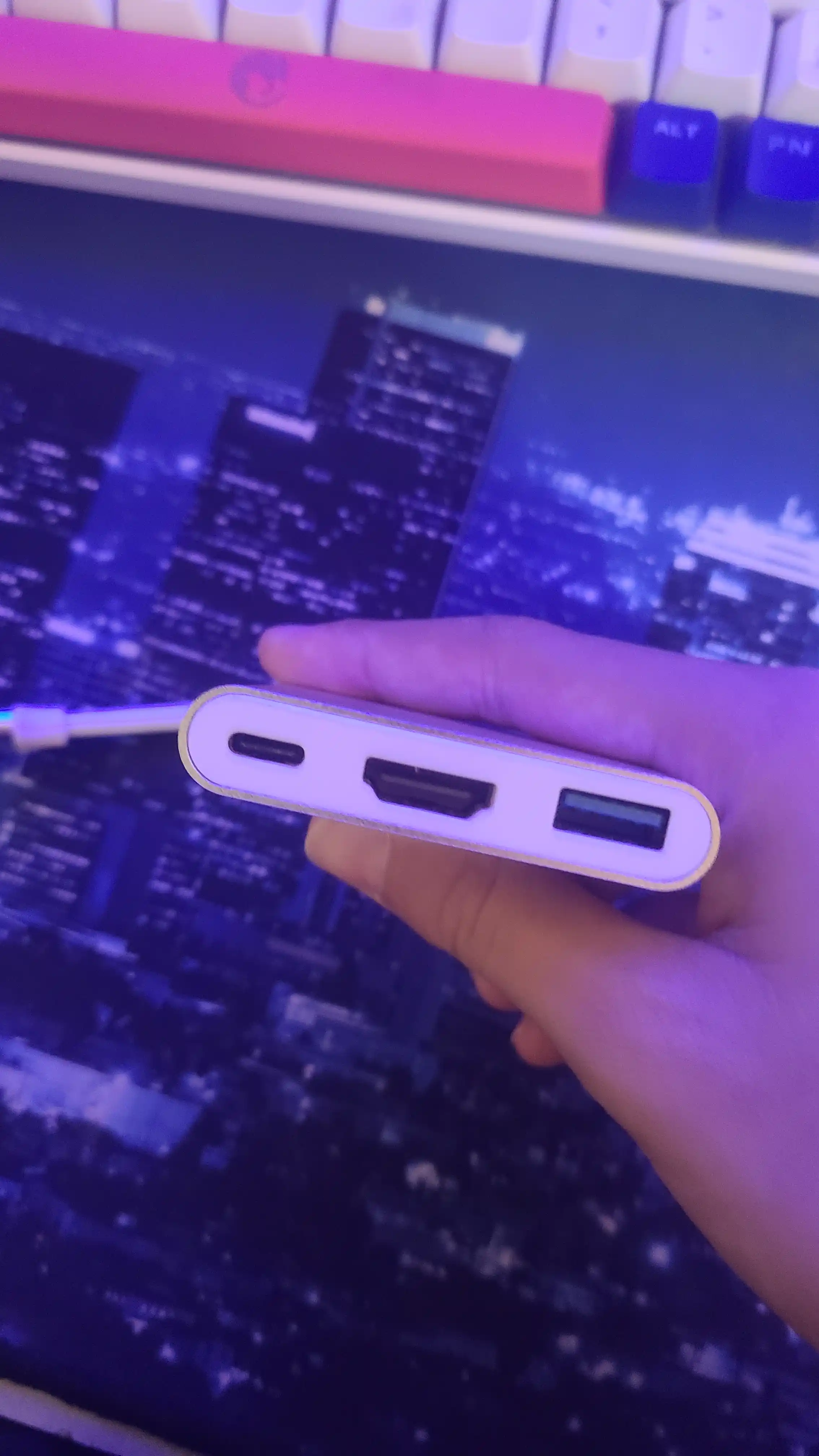 Ko‘p funksiyali USB-C adapter 8 tasi 2 da perexodnik, Hub,HDMI Хаb