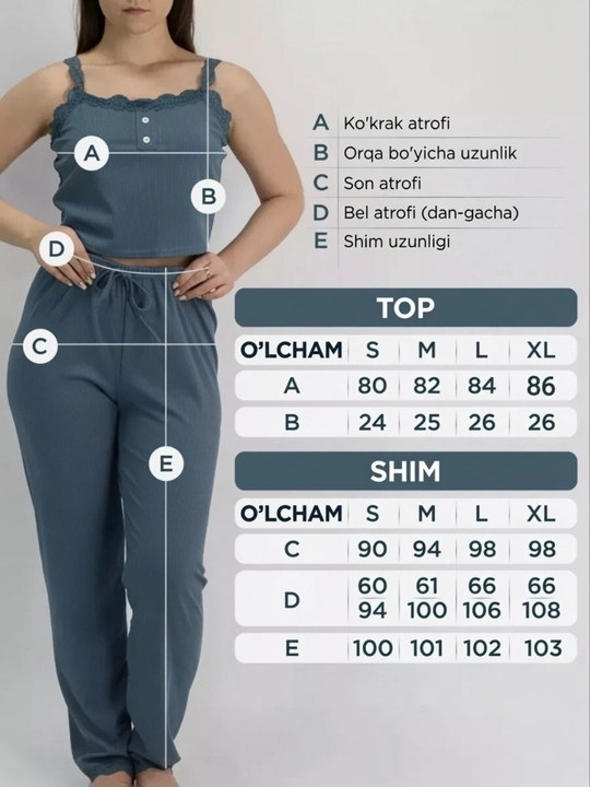 Ayollar pijamasi 3 talik to'plam uy uchun shinam kiyim