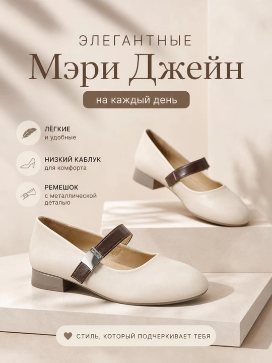 Ayollar uchun Mary Jane klassik tufli 36–40 - 