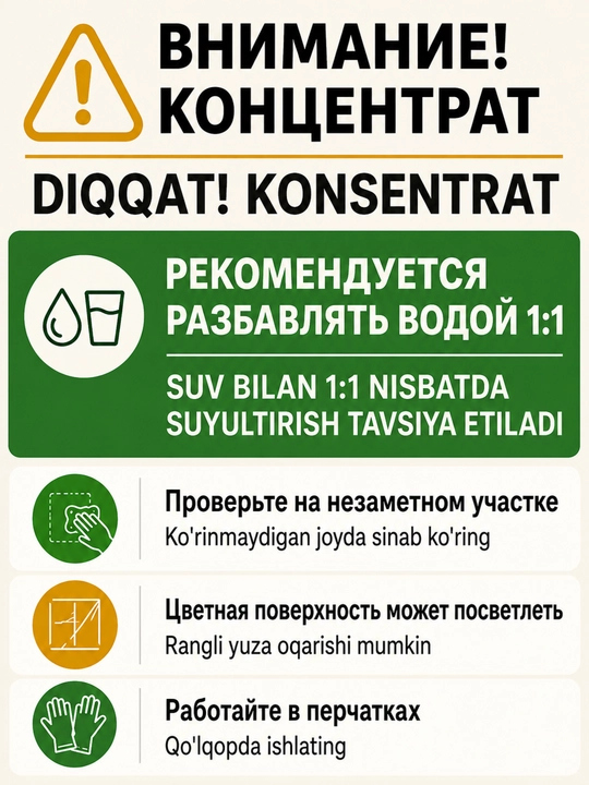Чистящее средство Pure Cleaner 1 кг + 250 г универсальное для кухни, ванной, для пола