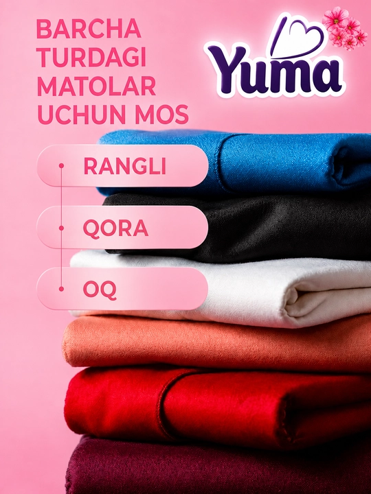 YUMA kir yuvish uchun suyuq gel  - rangli va oq kiyimlar uchun