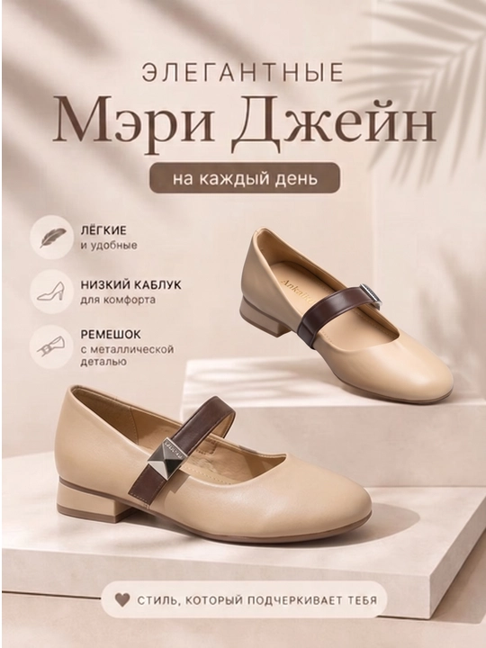 Ayollar uchun Mary Jane klassik tufli 36–40 - 