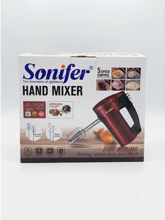 Kuchli va ixcham: Sonifer SF-7028 qo'l mikseri (400W)