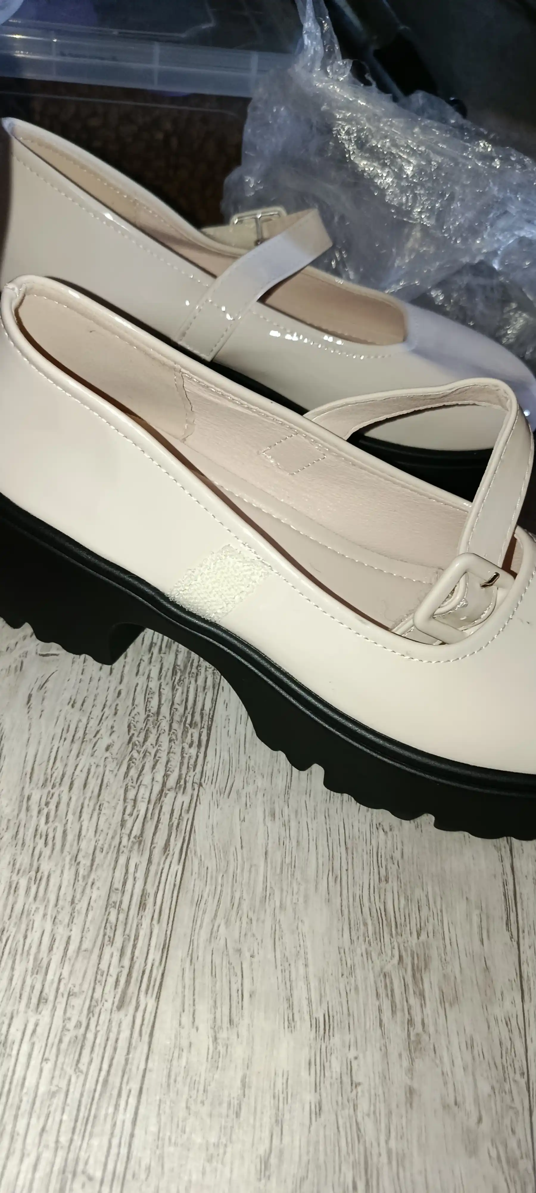 Meri Jeyn uslubidagi ayollar tuflilari, tabiiy eko-charm kabluk 7 sm