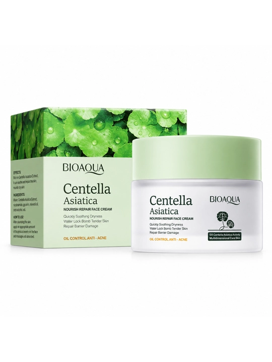 Крем для лица BIOAQUA Centella Asiatica Nourish Repair с экстрактом центеллы азиатской 50г - 