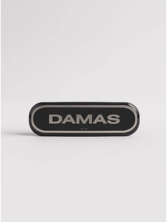 Damas avtomobili uchun "Damas" va "Deluxe" yozuvli qora emblemalar to‘plami - 
