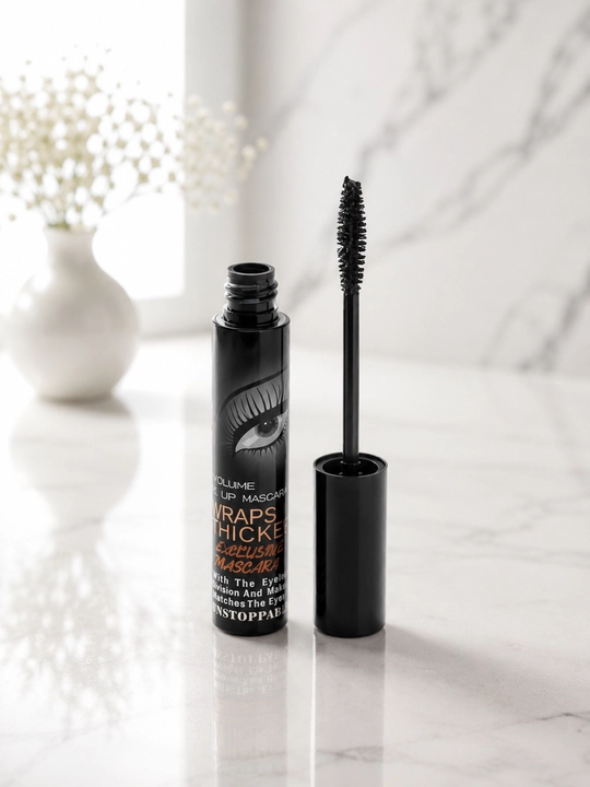 Wraps Thick Volume Up Mascara kiprik tushi, hajm va uzaytirish, qora - 