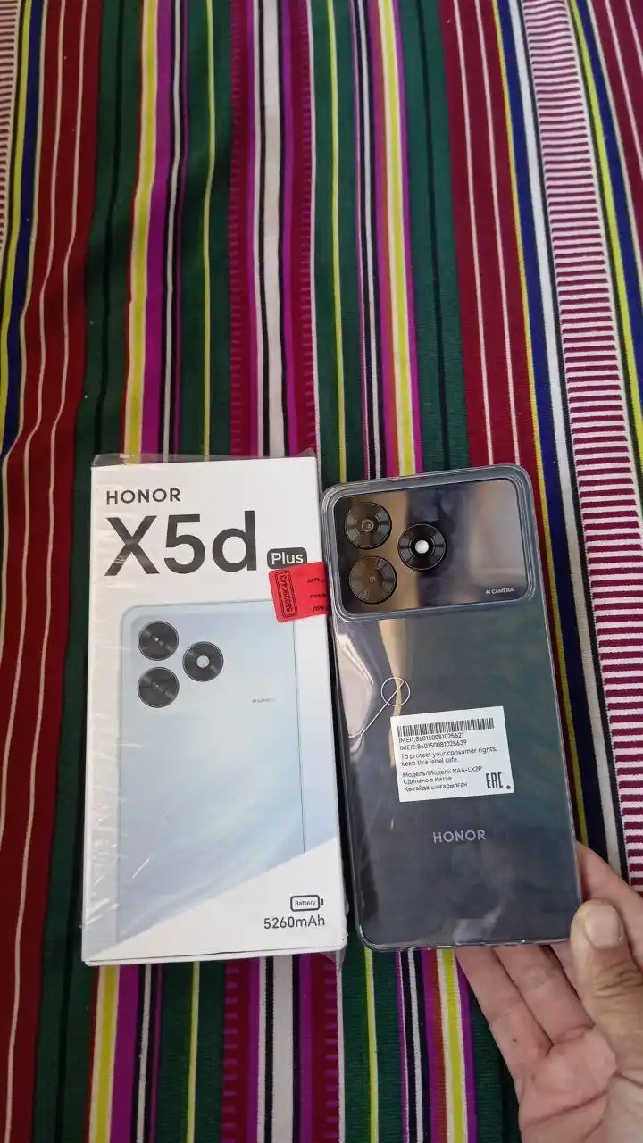 Смартфон Honor X5d / X5d Plus, 4/128 ГБ, 50МП камера, 5260 мАч батарея, 90Гц экран