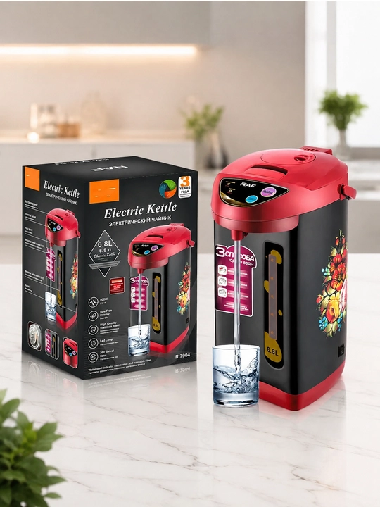 Termopot, elektr choynak, 6.8 l, RAF R7904, suv taqsimlagich, choynak, 800