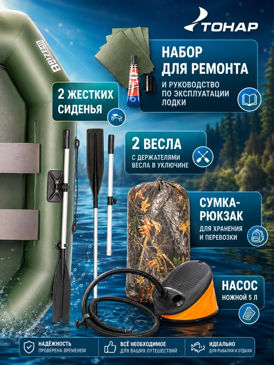 Лодка надувная ПВХ БРИЗ
