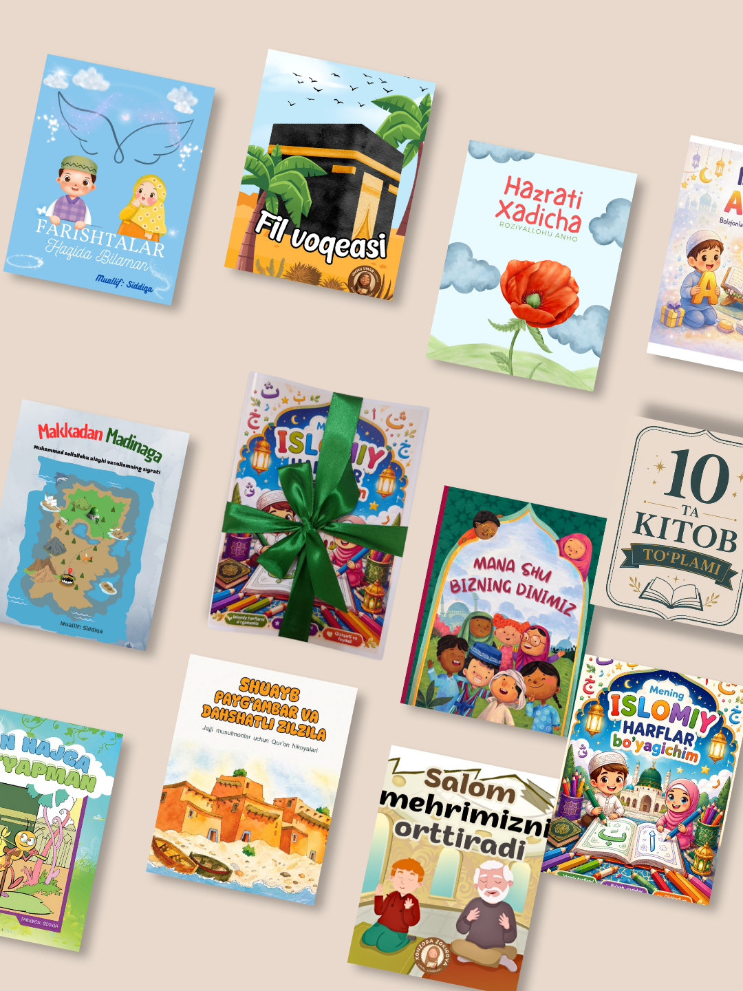 10 книг, исламские книги для детей, истории пророков, красочные книги, подарок
