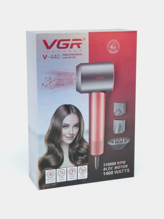 VGR V-440/V-446 soch quritgichi, 1200 Vt, konsentrator nasadkasi bilan