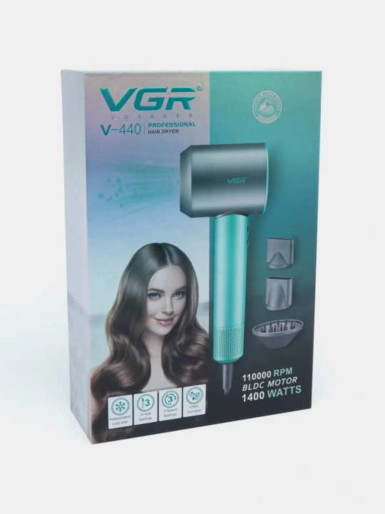 VGR V-440/V-446 soch quritgichi, 1200 Vt, konsentrator nasadkasi bilan