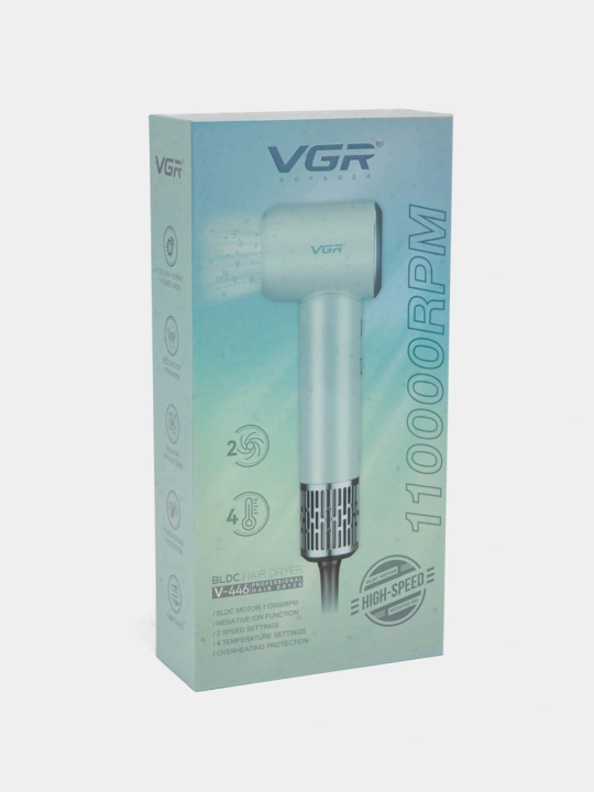Фен для волос VGR V-440/V-446, 1200 Вт, с насадкой-концентратором