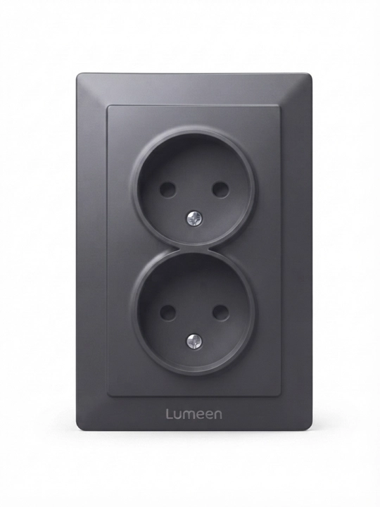 Ikki qavatli elektr rozetka Lumeen (Double Socket)