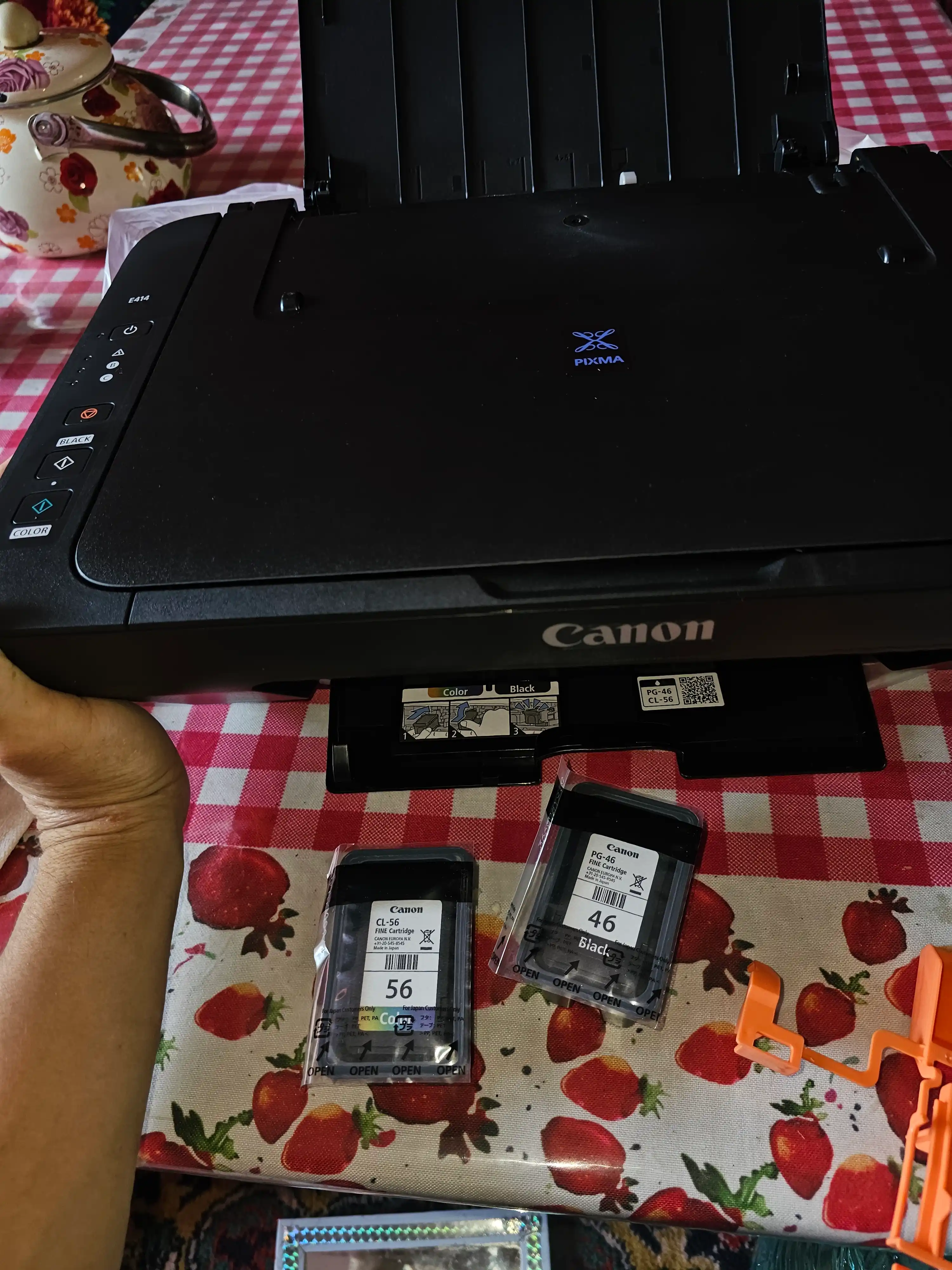 Canon PIXMA E414 MFU, A4, USB, rangli chop etish, 3-in-1