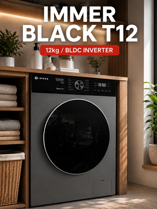 Стиральная машина IMMER BLACK T12 — современная автоматическая стиральная машина