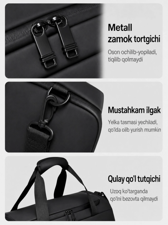 Katta sig‘imli sport va sayohat sumkasi
