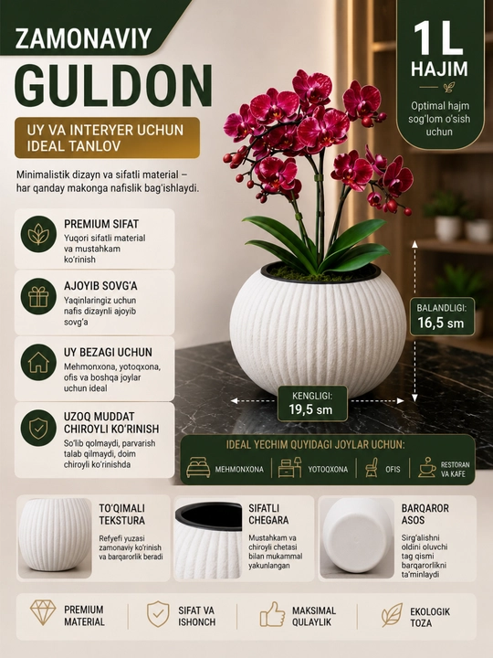 GLOBUS dekorativ gul tuvagi - 